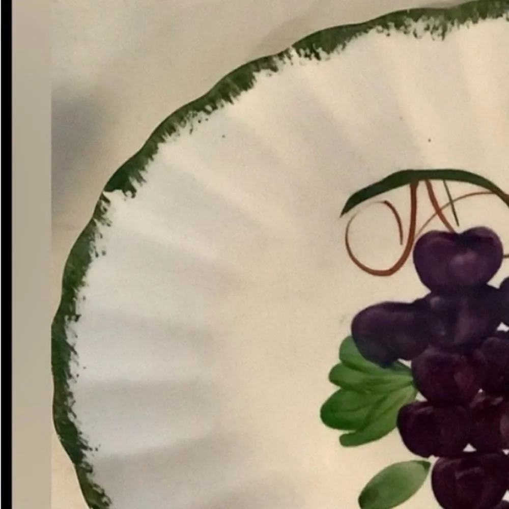 Vintage Blue Ridge Southern Pottery Fruit Fantasy Platter - Picture 2 of 5